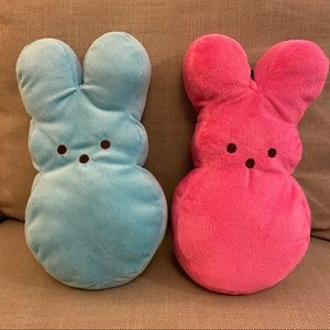 Set of 2 Peeps Plush Bunnies